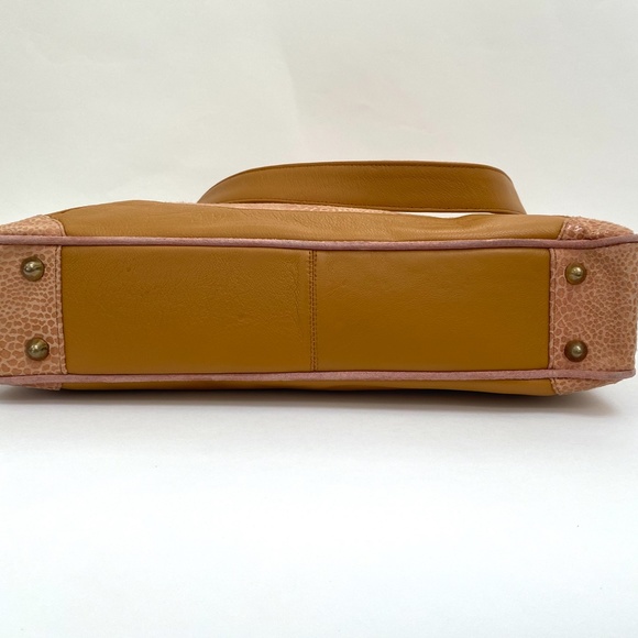 NWOT Leather & Snakeskin Shoulderbag perfect size - Picture 8 of 11